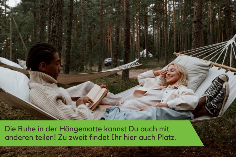 Stabhängematte mit zwei Personen