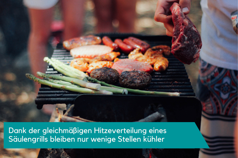 Fleisch und Gemüse auf dem Grillrost