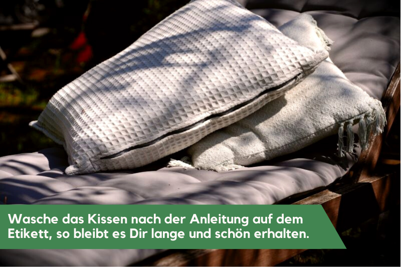 Kissen waschen