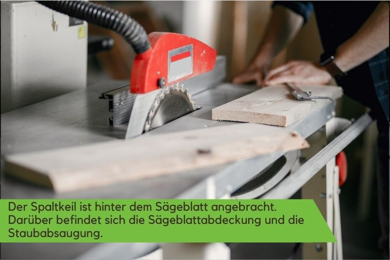 Tischkreissäge mit Spaltkeil