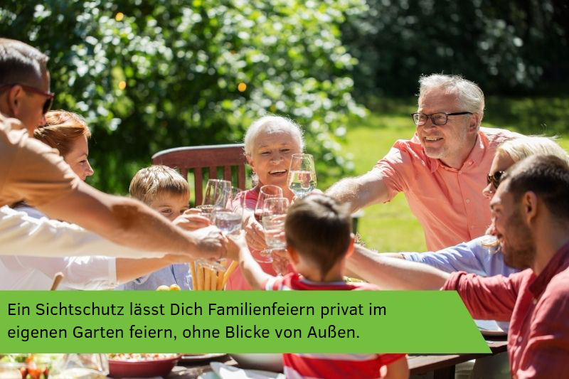 Familienfeier im Garten